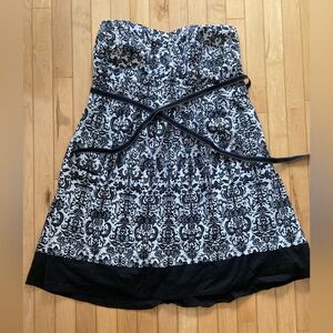 Torrid Monochrome Strapless Dress